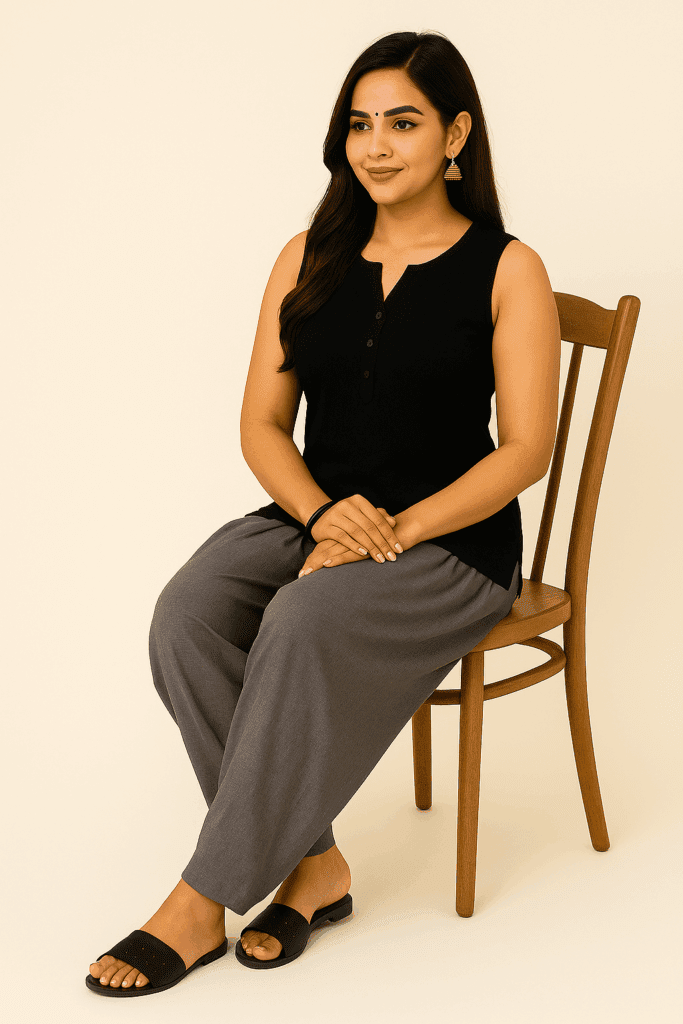 Patiala Charcoal Grey Pants