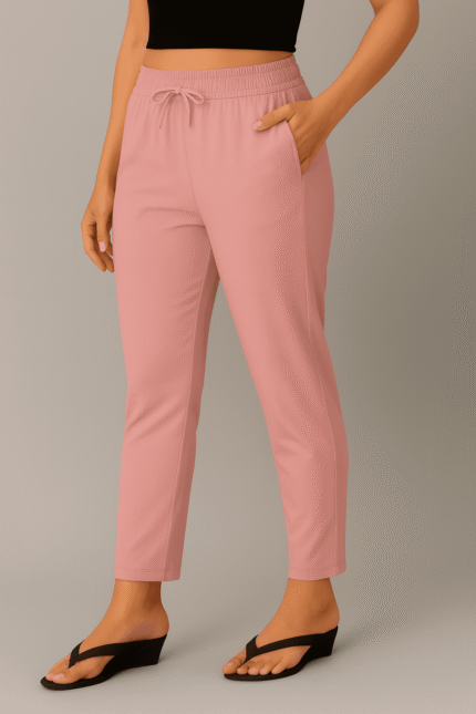 Cotton straight cut pants