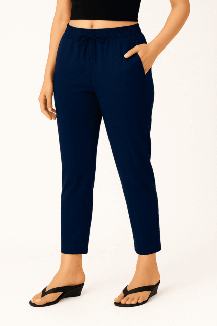 Straight Cut Cotton Pants