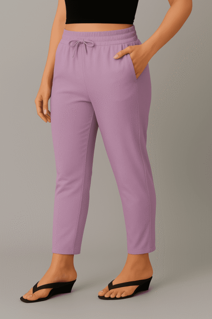 Cotton straight cut pants