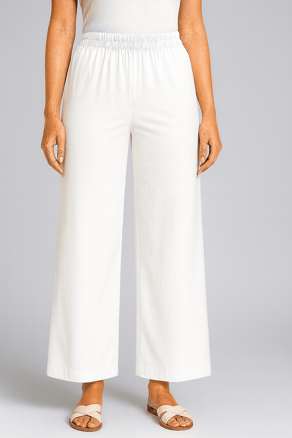 EB35E719-9EF8-4EA6-9CA2-D478A977AB0B White Color Palazzo Pants