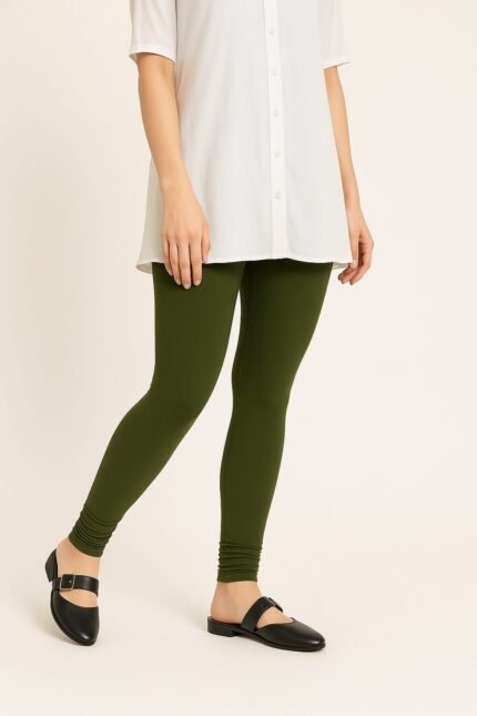 Olive Green leggings for women