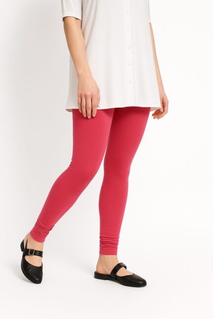 Coral pink leggings for women