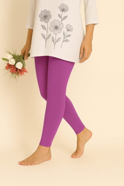 Or child pink ankle length leggings for women