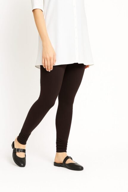 Dark brown leggings for women